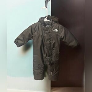 The North Face Black Toddler Insulated One-Piece Snow Suit 6-12